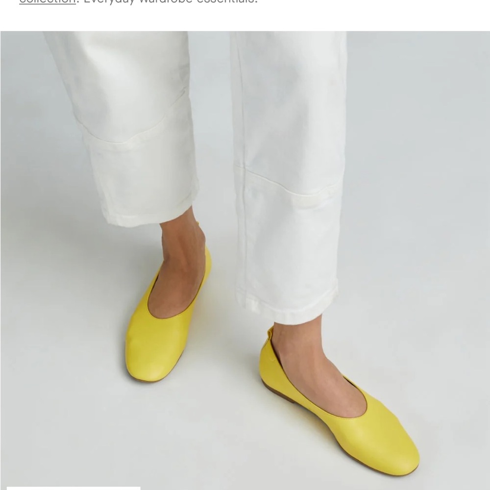 Everlane Yellow Women's Flats